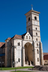 Fototapeta na wymiar Catholic church in Alba Iulia