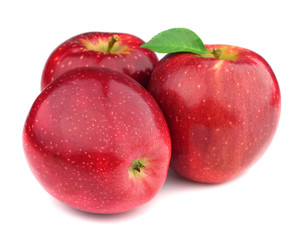 Fresh apples in closeup