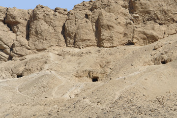 rock cut tombs in Egypt