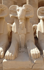 sculptures at Precinct of Amun-Re