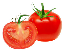 Tomato isolated on white background