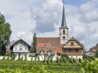 Fototapeta na wymiar idylliczny Mittelbergheim