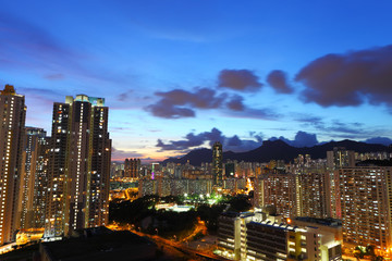 Fototapeta na wymiar Hong Kong with building