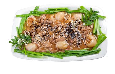 pork with .lychee and sweet sauce