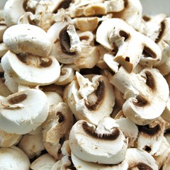 geschnittene Pilze