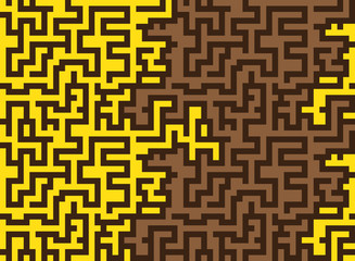 abstract seamless pattern of labyrinth - illustration