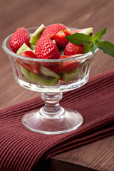 Kiwi and strawberry