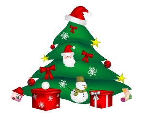 Original Christmas tree decorations and nice