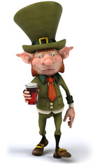 Lutin irlandais et bière