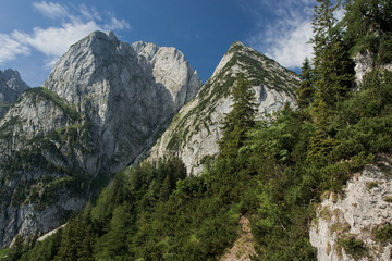 Fototapeta na wymiar Donnerkogel Gosaukamm Mountains in Austria