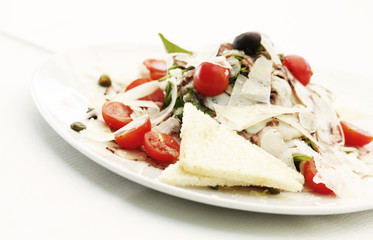 salad on plate