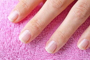 manicre treatment at the wellness salon