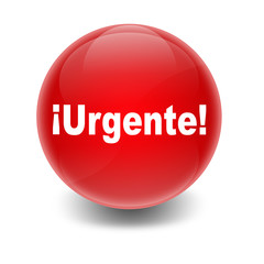 Esfera brillante texto ¡Urgente!