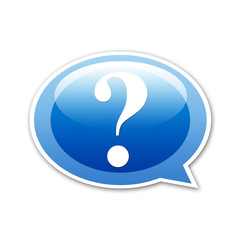 Pegatina globo simbolo interrogacion