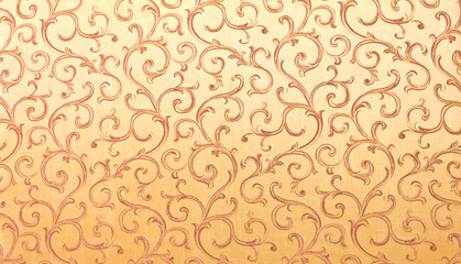 Thai pattern style on the wall
