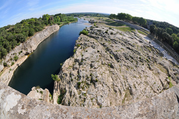 Gardon river in France