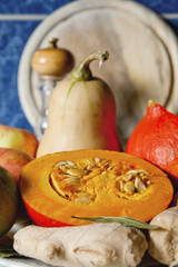 Kürbisse in der Küche