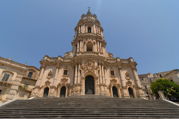 Fototapeta na wymiar Barokowa katedra San Giorgio (III), Modica, Sycylia