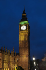 Fototapeta na wymiar the big ben and house of parliament