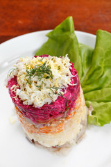 Russian herring salad