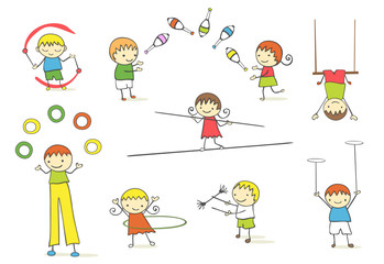 Juggling kids © zsooofija