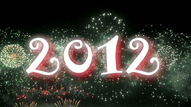 2012, feu d'artifice - Vid&eacute;o HD