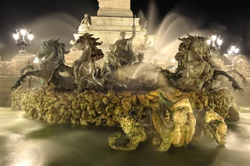 Printed kitchen splashbacks Fountain fontaine de Bordeaux,  Monument des Girondins