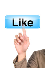 like blue button.