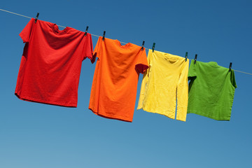 Joyful summer laundry