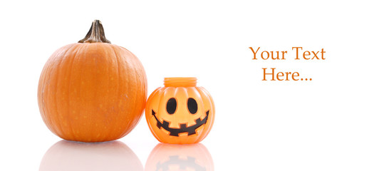 Pumpkin and Decorative halloween Pumpkin