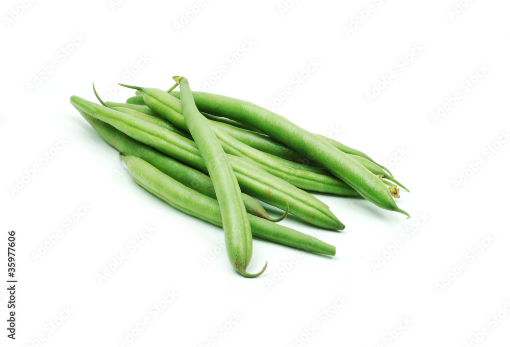 Wall mural Beans isolated on white background