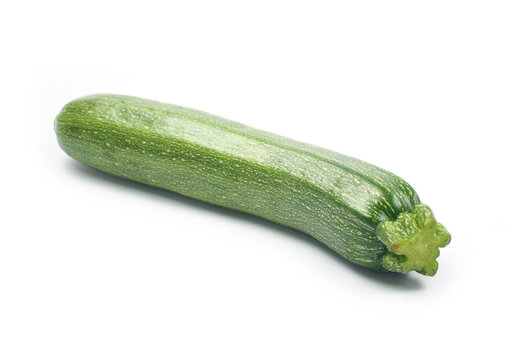 Courgette(zucchini) on white background