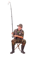 Senior fisherman