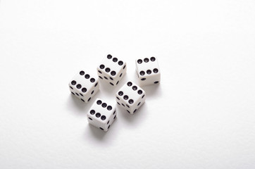 White dices with six roll on white