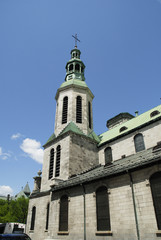 Fototapeta na wymiar Notre Dame Cathedral in Quebec Canada