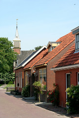 View on the Dutch village of Zoutkamp