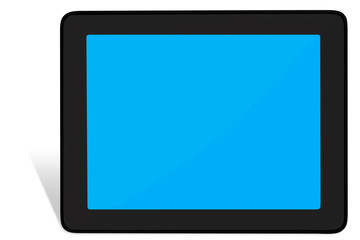 Modern tablet PC isolated on white background