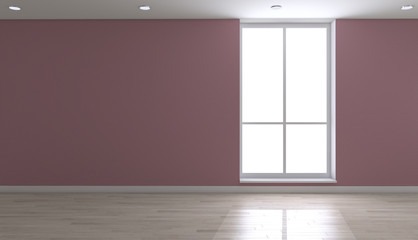 Interno vuoto con finestra