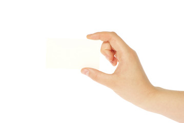 card  in a hand