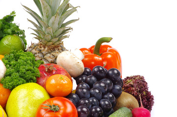 Naklejka na ściany i meble fruits and vegetables