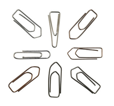 metallic paper clips variation