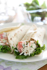 Seafood Salad Wrap
