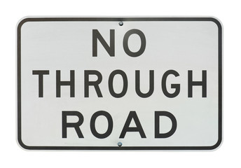 no through road sign