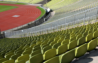 Obraz premium Stadium seats in a row