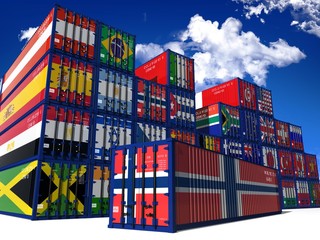 Fototapeta premium CONTAINER NORVEGIA