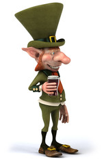 Lutin irlandais et bière