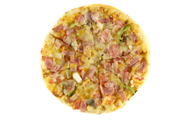 pizza isolated in a white background