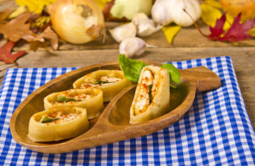 Pfannkuchen mit Hühnerbrust