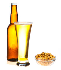 Beer isolated on white