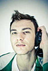 Young man with headphones